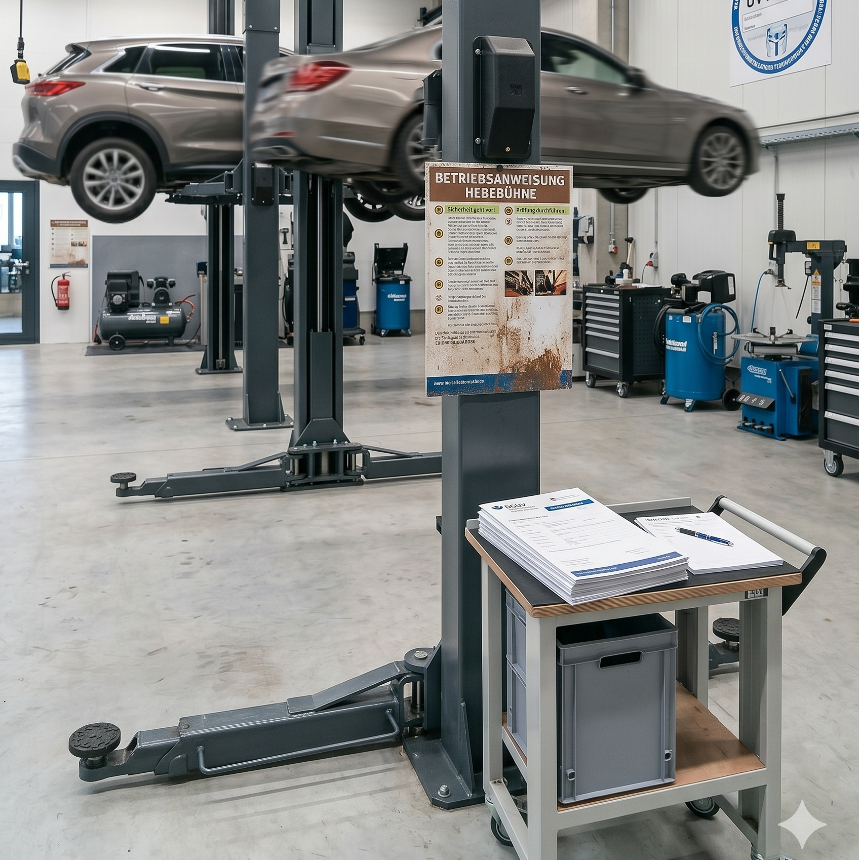 UVV Prüfung – KFZ Hebebühnen
